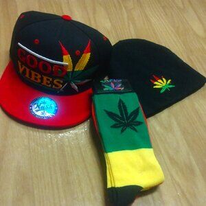 Weed Sack Bundle pack  (Snap back/ski-Hat/ 3 pair of socks)